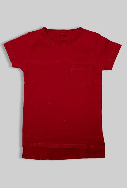 חולצת ביסייק אדומה