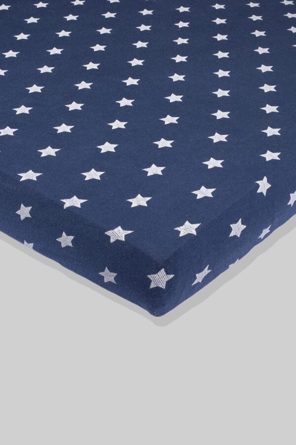 סדין לתינוק - כחול כוכבים - מיטת תינוק/מיטת מעבר | עריסה